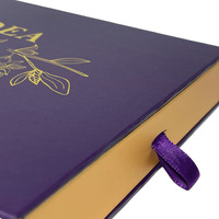 Boîte de tiroir à chocolat estampillé à chaud en or violet personnalisable | Dessert de luxe et emballage cadeau