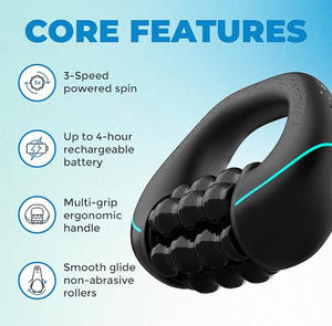 MK FH249 Logo kustom MOQ rendah 3 kecepatan USB isi ulang otot dalam terapi getar pijat Gym portabel genggam - Product Image 6