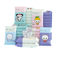 Échantillon gratuit 10pcs lingettes humides jetables enveloppées individuellement pour le nettoyage des bébés mini paquet de poche de voyage lingettes portables pour bébés
