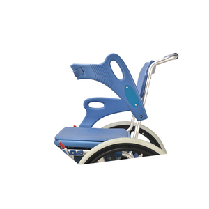 Sedia da Doccia Medica 3 in 1 in Alluminio, Sedia da Toilette Imbottita <span class=keywords><strong>con</strong></span> Ruote, <span class=keywords><strong>Sedie</strong></span> Comode Pieghevoli per Anziani - Product Image 6