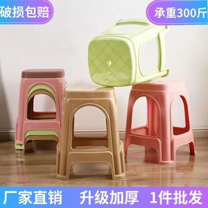 Charey Home Plastic <b>Stool</b> Extra Thick Durable Household <b>Stool</b> For Living Room And Dining Area - Product Image 2