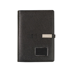 Thiết kế mới A5 Kích thước máy tính xách tay với sạc không dây & chiếu sáng logo kinh doanh Bộ quà tặng bao gồm cả ngân hàng điện & Nhật ký kế hoạch - Product Image 4