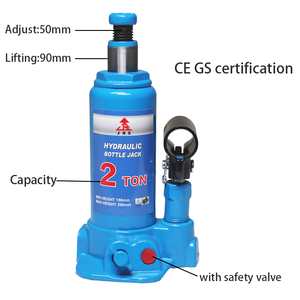 Outils de réparation automobile en acier GS CE, vérin hydraulique <span class=keywords><strong>compact</strong></span> à simple vérin de 2 tonnes pour véhicule, avec soupape de sécurité portable - Product Image 2