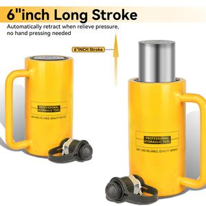 DOOROOM Vérins <span class=keywords><strong>de</strong></span> voiture à simple effet en acier <span class=keywords><strong>de</strong></span> 20 tonnes Vérins hydrauliques bon marché avec piston creux pour <span class=keywords><strong>porte</strong></span> et <span class=keywords><strong>garage</strong></span> - Product Image 2