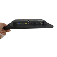 Écran LCD de 11,6 pouces avec résolution 1366x768, coque en plastique, moniteur CCTV de bureau avec interface HD VGA BNC AV USB