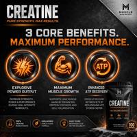 Créatine monohydrate micronisée pure sans gluten, complément sportif pour adultes, pré-entraînement pour la croissance musculaire
