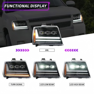 <span class=keywords><strong>Chevrolet</strong></span> Truck SUV Tahoe Suburban Avalanche LED Par de faros <span class=keywords><strong>Combo</strong></span> Kit 9005 HB3 H11 Doble haz 6000K Blanco Fácil instalación - Product Image 5