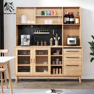 Mueble de comedor de madera de diseño moderno, aparador, gabinete de cocina, de fábrica original, bajo costo, personalizado, gran stock listo para enviar. - Product Image 2