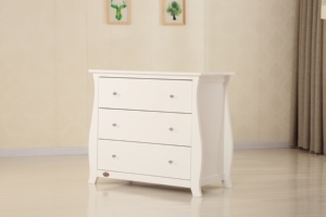 Muebles nórdicos modernos <span class=keywords><strong>para</strong></span> bebés, dormitorio, 3 cajones, cómoda de <span class=keywords><strong>madera</strong></span>, blanco - Product Image 2