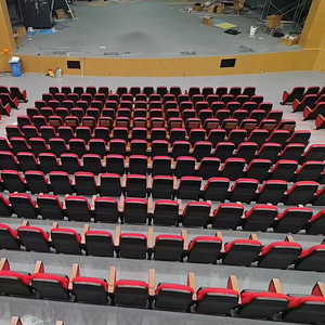 ขายตรงจากโรงงาน โปรโมชั่นราคาถูก เก้าอี้โรงหนังดีไซน์ทันสมัย หุ้มผ้า เหมาะสำหรับโรงเรียนและโรงภาพยนตร์ - Product Image 6