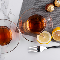 DELI — Mini-boîte en verre résistante à la chaleur, 7.1 ml, 210 oz, haute qualité, Portable, luxe, tasse de café