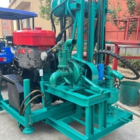 Foreuse hydraulique rotative montée sur tricycle pour puits d'eau, machine de forage de puits pour l'approvisionnement en eau des fermes