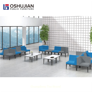 Oshujian Sản Xuất Trực Tiếp Lounge Thép Da Trường Văn Phòng Hiện Đại Phân Đoạn Tiếp Nhận Chờ Đợi Sofa - Product Image 4