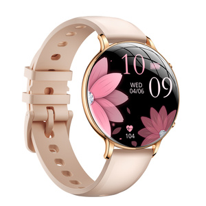 Montre connectée ultra-fine pour femme, design double sphérique, écran AMOLED 1,32 pouces, bracelet sport, affichage permanent de l'heure. - Product Image 3