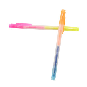 Suministro del Fabricante: Bolígrafo <span class=keywords><strong>de</strong></span> Punta <span class=keywords><strong>de</strong></span> Bola <span class=keywords><strong>de</strong></span> Gran Capacidad Seis en Uno con Tinta <span class=keywords><strong>de</strong></span> Acuarela y Base Acuosa, Punta <span class=keywords><strong>de</strong></span> Pincel Oblicua y Resaltador - Product Image 1