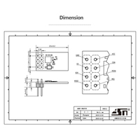 Module de contrôle d'antenne PCB rf 2.4ghz, 1mw, appareil de communication sans fil, à puissance basse, pour rf nrf24l01