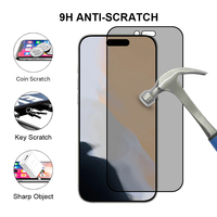 Protection d'écran anti-espion pour iPhone 17 Air 16E 16 15 Plus 17 Pro Max, verre de protection pour iPhone 14 13 12 11 XR XS Max