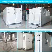 500kg Biltong Droogmachine PLC Energiebesparende Industriële Visdroogoven met Warmtepomp Verwarming Fruit- en Groentedroogmachine