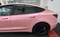 Film de protection de carrosserie de voiture de qualité supérieure en PET, couleur pêche rêve, luxe, changeant de couleur, anti-UV, anti-rayures, protection de la vie privée, teinté