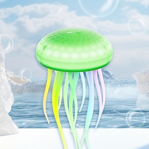 Lampe de table LED dynamique rechargeable à commande vocale, veilleuse LED colorée en forme de méduse flottante pour la relaxation et la décoration - Product Image 3