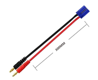 Connecteur mâle EC5 vers fiche mâle banane 4.0mm Câble de charge d'équilibre de batterie Lipo pour RC en plastique durable