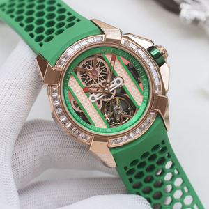 Reloj de Diamantes de Lujo para Hombre, Correa de Acero Dorado, Visualización de Calendario, Esfera de 41 mm, Accesorio de Negocios de Alta Calidad, Hecho en China - Product Image 4