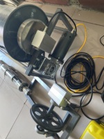 Caméra d'inspection de forage de 73 mm, CCD, double objectif, lumière LED réglable, câble extensible de 2000 m, treuil électrique manuel en option