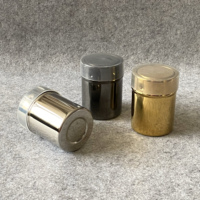 Accessoires de cuisine en acier inoxydable Matcha poudre shaker pot en métal café cacao poivre sel contenant shaker bouteille