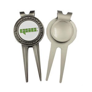 High Quality Custom Color Shape Blank Brand Logo Magnet Metal <b>Golf</b> Divot Tool Bottle Opener Hat Clip Repair Ball Marker 27th - Product Image 2