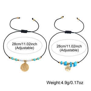 Ensemble <span class=keywords><strong>de</strong></span> bracelets Go2boho Christian Jesus plaqué or, pièce <span class=keywords><strong>de</strong></span> monnaie <span class=keywords><strong>de</strong></span> Saint Benoît, <span class=keywords><strong>arbre</strong></span> <span class=keywords><strong>de</strong></span> <span class=keywords><strong>vie</strong></span>, charme perlé, bijoux pour femmes, cadeau - Product Image 6