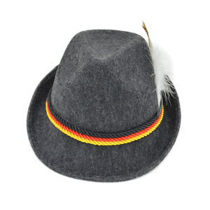Feather Decorative Fedora Custom <strong>Wholesale</strong> Wool <strong>Felt</strong> German Oktoberfest <strong>Hat</strong> - Product Image 5