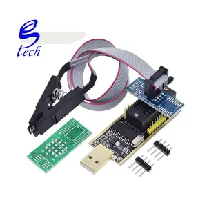 SOIC8 24 25 Serie EEPROM Flash BIOS Programmatore USB Modulo + SOIC8 SOP8 Clip di Prova Per La EEPROM 93CXX / 25CXX / 24CXX adattatore