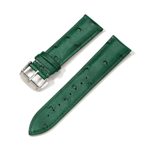 Bracelet de montre en cuir d'autruche véritable, universel, double face, 18mm 19mm 20mm 21mm 22mm - Product Image 4