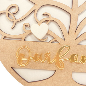 Libro <span class=keywords><strong>de</strong></span> firmas creativo <span class=keywords><strong>de</strong></span> madera contrachapada para bodas, decoración única para el registro <span class=keywords><strong>de</strong></span> <span class=keywords><strong>invitados</strong></span>, ecológico, personalizable, 34x14cm, 282g, <span class=keywords><strong>lista</strong></span> <span class=keywords><strong>de</strong></span> <span class=keywords><strong>invitados</strong></span> <span class=keywords><strong>de</strong></span> boda - Product Image 2