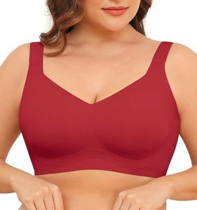 Soutien-gorge sans armatures pour femmes, couvrant entièrement la poitrine, confort quotidien, tendance - Product Image 3