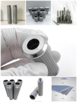 Filtro de Malla Metálica Sinterizada SS316L, Elemento Filtrante Sinterizado de 2, 5, 10, 20 Micras para Filtro Industrial de Alta Precisión