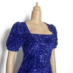 เดรสงานพรอมประดับเลื่อมชุดนางเงือกชุดยาวสำหรับผู้หญิงชุดราตรีงานพรอมยาวสำหรับงานปาร์ตี้ - Product Image 5