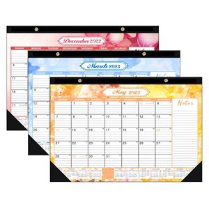 <span class=keywords><strong>2024</strong></span> <span class=keywords><strong>calendrier</strong></span> de bureau avec date julienne de couleur personnalisée grande conception suspendue avec protection d'angle pour affichage de bureau - Product Image 4