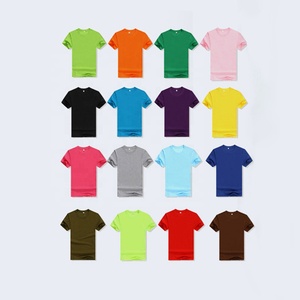 Commercio all'ingrosso personalizzato uomini 50% cotone 50% poliestere pianura t-shirt in bianco stampa Logo T Shirt all'ingrosso - Product Image 6