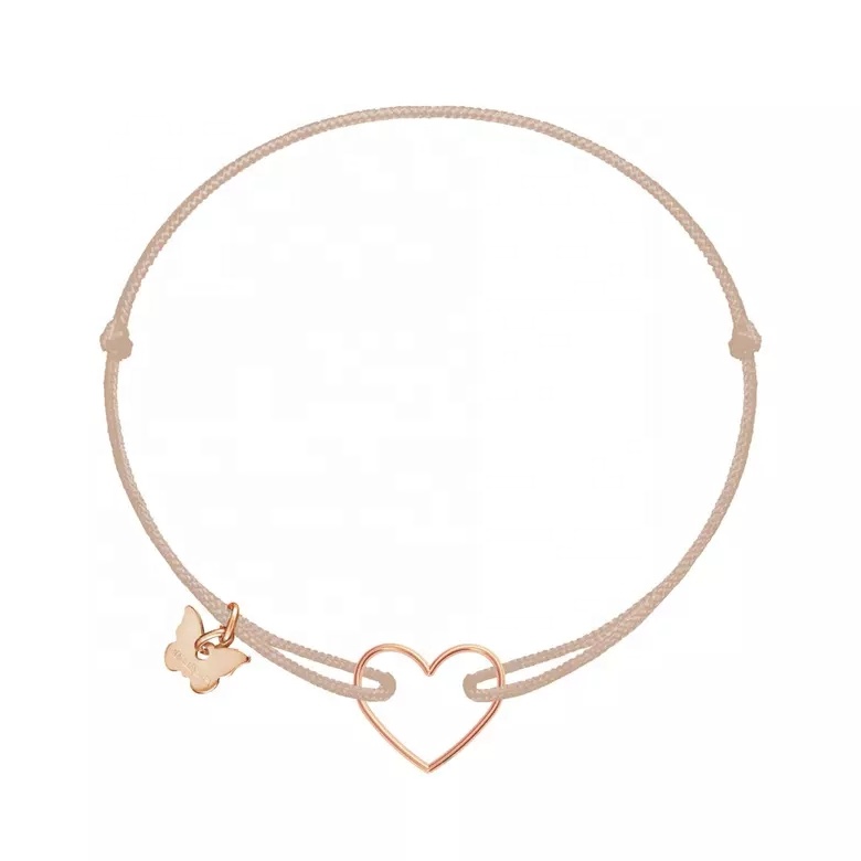 Bracciale Donna Con Ciondolo A Croce – Intrecciato A Mano In Corda E Acciaio Inossidabile, Regolabile 15-28 Cm