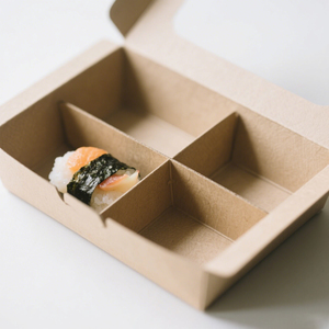 Caja de Sushi para Llevar, Envase de Papel Personalizado para Alimentos, Contenedor Bento Desechable, Caja de Sushi Plegable de Papel con Ventana Transparente - Product Image 4