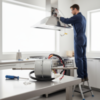 Nouveaux moteurs de ventilateurs d'extraction de cuisine efficaces 220V 50Hz pour grossistes 2026