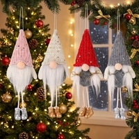 Décorations de Noël : Petits Gnomes en Peluche Faits Main Mignons à Suspendre pour la Maison, Cadeaux de Noël, Joyeux Nouvel An 2027