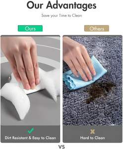 <span class=keywords><strong>Tapis</strong></span> <span class=keywords><strong>de</strong></span> <span class=keywords><strong>bain</strong></span> moderne en caoutchouc antidérapant <span class=keywords><strong>de</strong></span> forme rectangulaire, aspect simple - Product Image 4