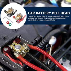 <span class=keywords><strong>Borne</strong></span> <span class=keywords><strong>de</strong></span> batterie <span class=keywords><strong>de</strong></span> voiture à déconnexion rapide 4 voies avec clé hexagonale et rondelles, pour bornes <span class=keywords><strong>de</strong></span> type SAE/JIS A - Product Image 3