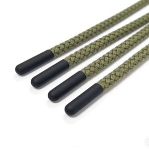 Olive Green Cotton Multi-Strand <b>Braid</b> Round Rope Shoelace Drawstring <b>Accessories</b> for Sweater Waist Shoes Hats Factory Outlet - Product Image 1