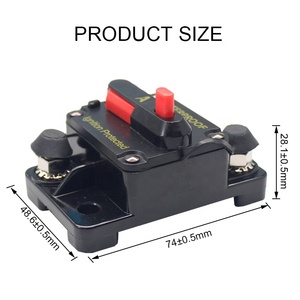 Disjoncteur étanche pour voiture et bateau, 12-48V DC, 200A/120A/60A/100A, protection contre les surcharges - Product Image 2