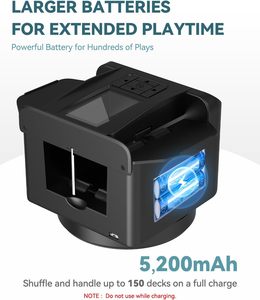 Barajador de distribución de cartas multifuncional de Casino profesional, máquina automática de barajado y reparto para juego de póquer - Product Image 5