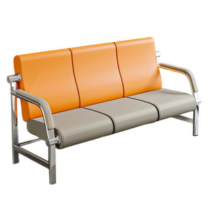Sillas de espera Tsuneyuki Row Seats V25 de acero inoxidable con respaldo alto y pasamanos para uso en hospitales y escuelas - Product Image 5