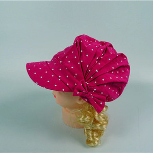 Stampa a pois di cotone Gorra <span class=keywords><strong>Con</strong></span> Bandana bambini <span class=keywords><strong>Con</strong></span> papillon in rosa rossa - Product Image 4